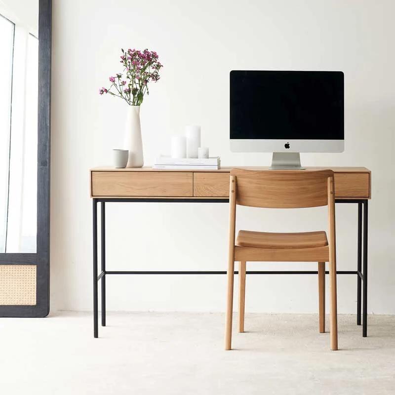 Selected Whitebird Desk Oak 127cm Durable
