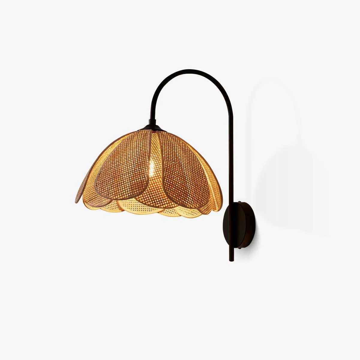 Top-Quality Rattan Petal Wall Lamp Exceptional