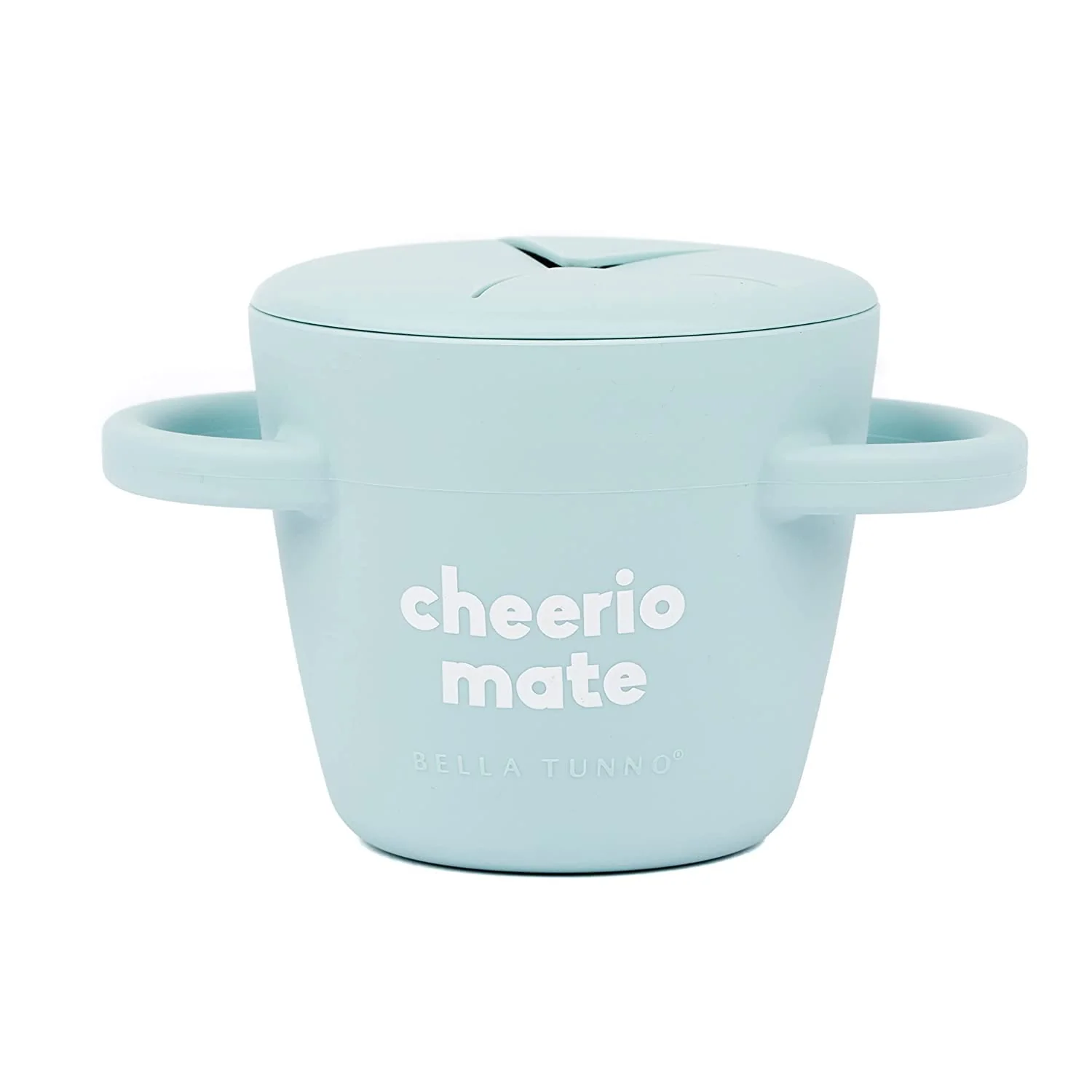 Versatile Snack Cups for Toddlers by Bella Tunno Silicone Spill Proof Food Container with Lid Babies Kids 6-12 Months Cheerio Mate Natural