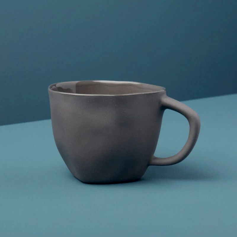 Superior Tam Stoneware Cappuccino Cup – Slate Versatile