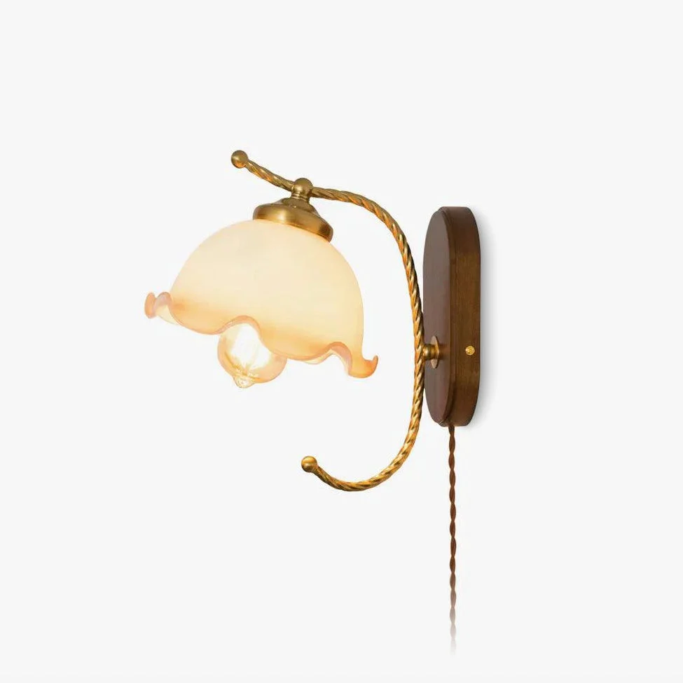 Solid Milky Flower Wall Light Advanced