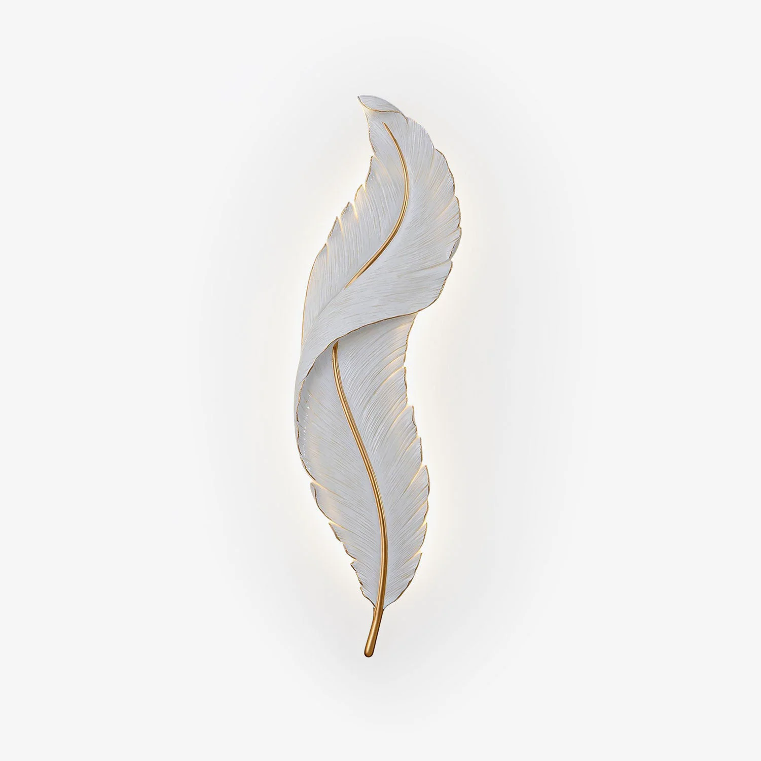 Green Feather Wall Lamp Stylish