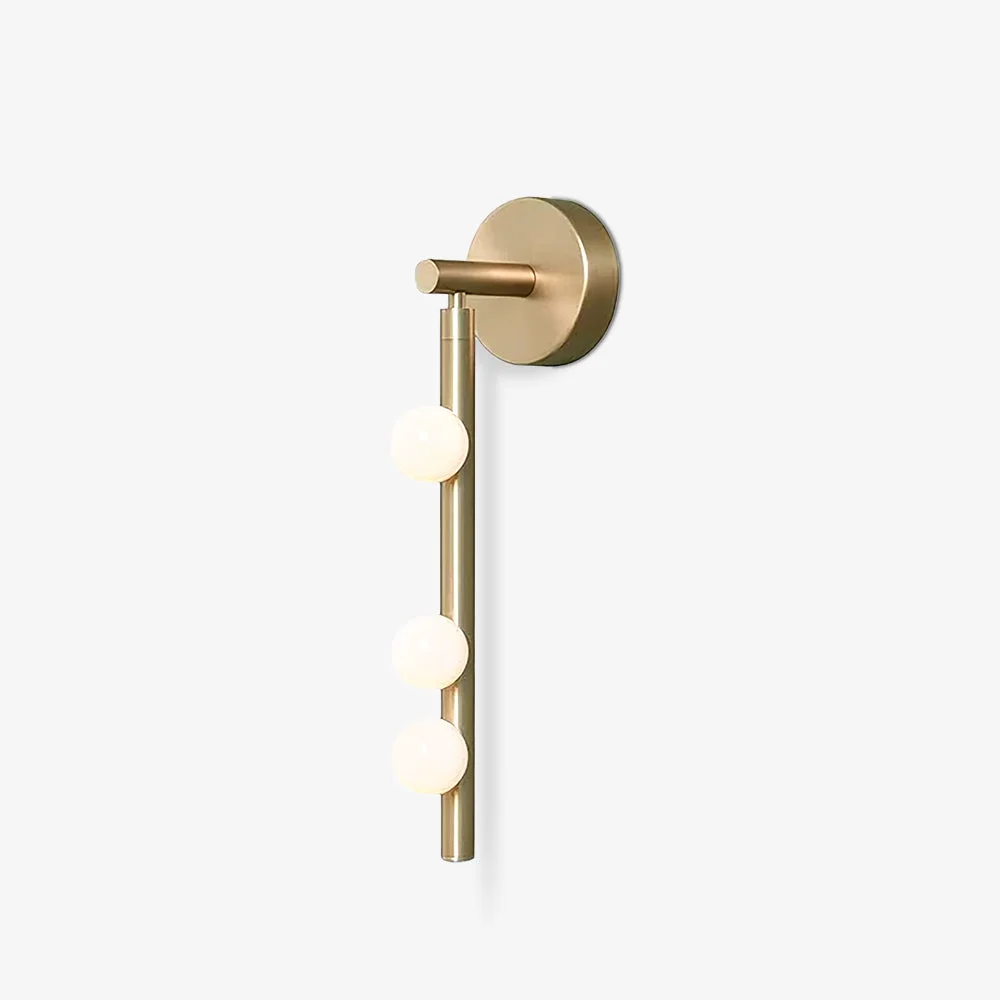 Eco-Friendly Brass Glass Tube Wall Lamp Smart