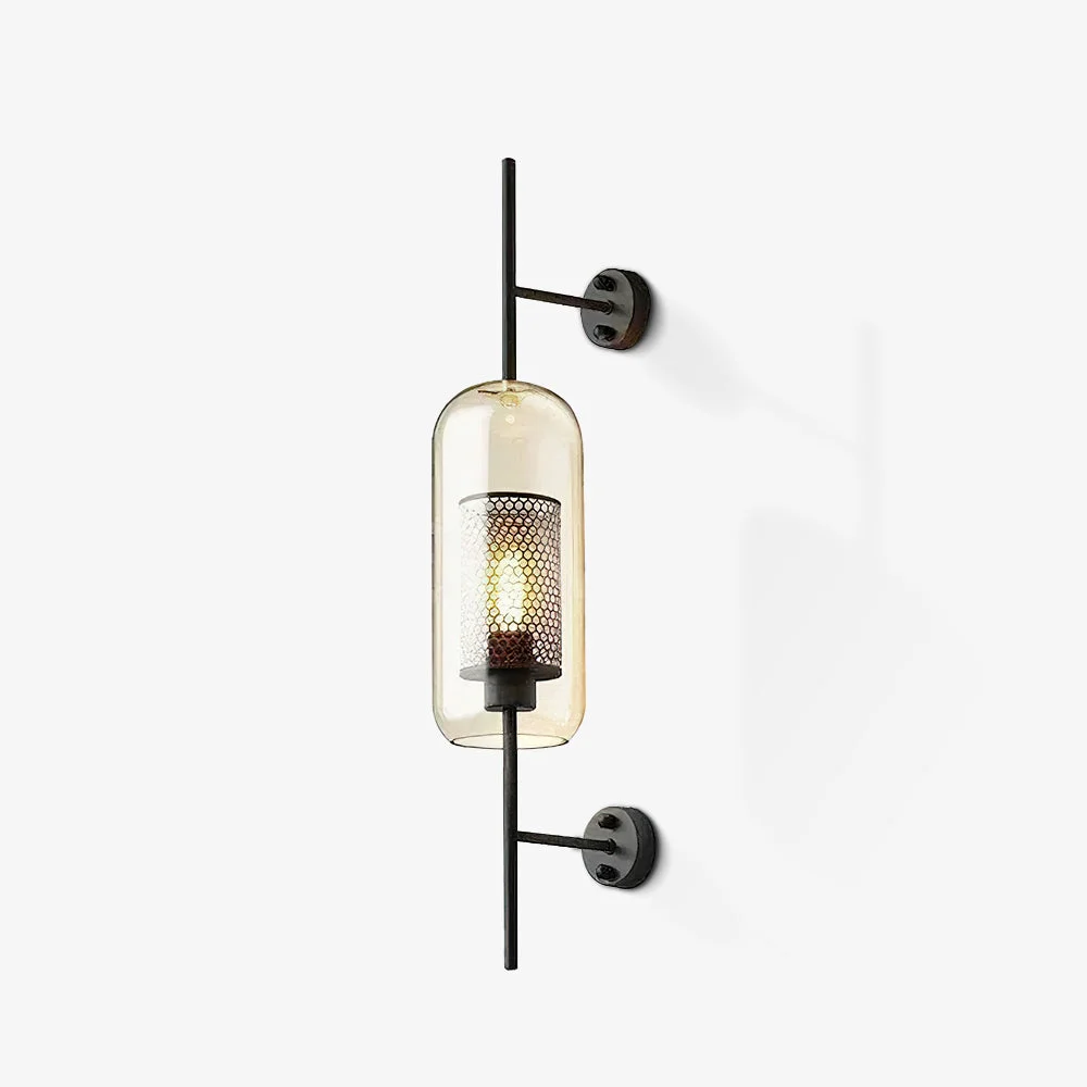 Comfortable Chiswick Glass Wall Light Contemporary