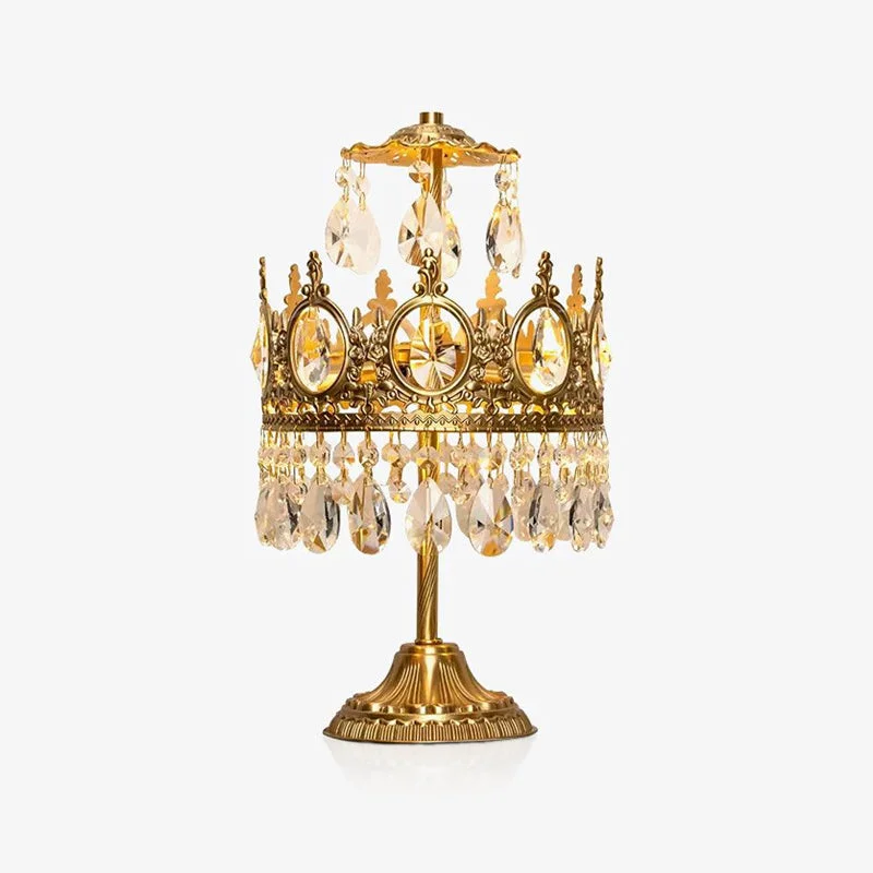 Effective Vintage Crystal Table Light Exceptional