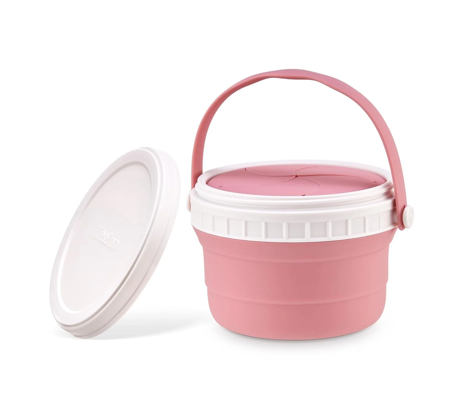 Responsible No Spill Silicone Toddler Snack Containers Detachable Silicone Flap for Filling amp Cleaning Crumb- Hard Plastic Screw Travel Lid Ultra-Soft for Baby Kids Hand In-Out Snack Cup Holder 12 oz Advanced