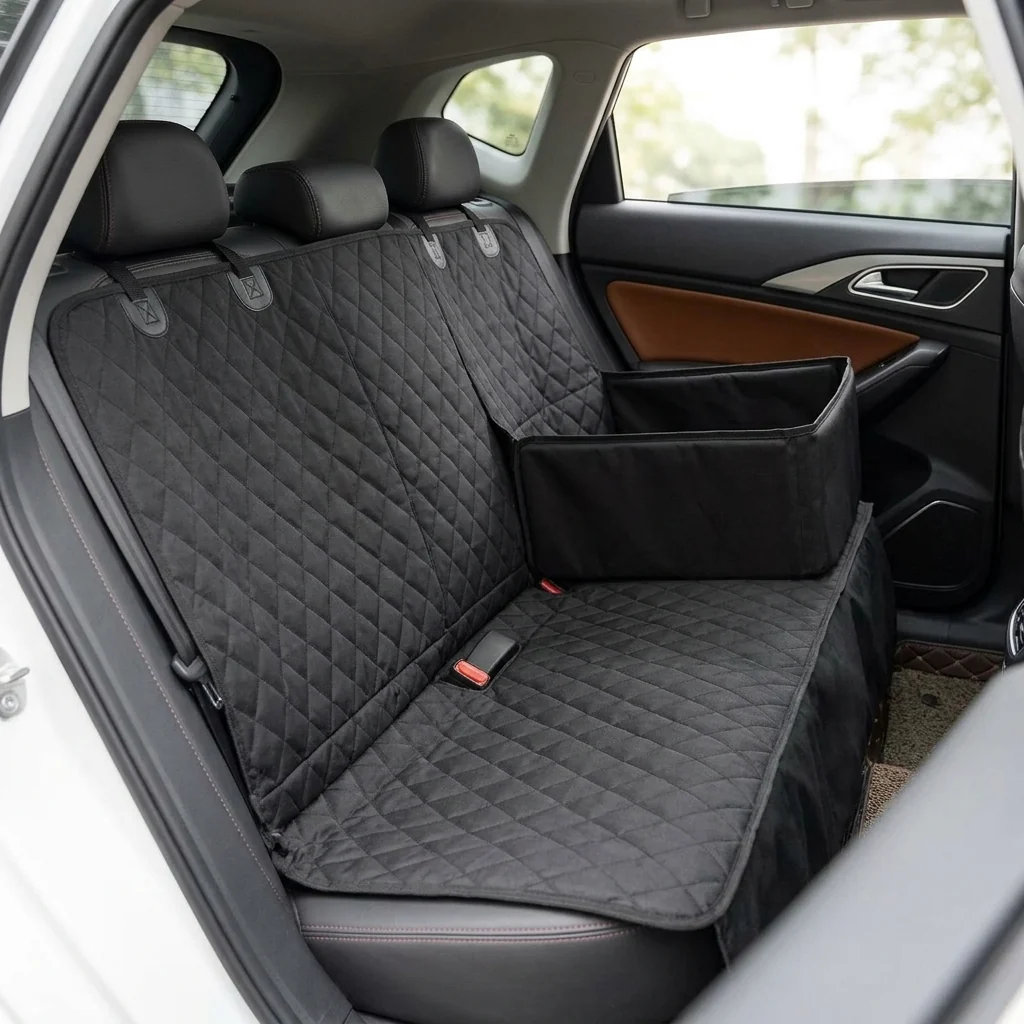 Exclusive Waterproof Dog Car Hammock Protects Back Seats Trendy
