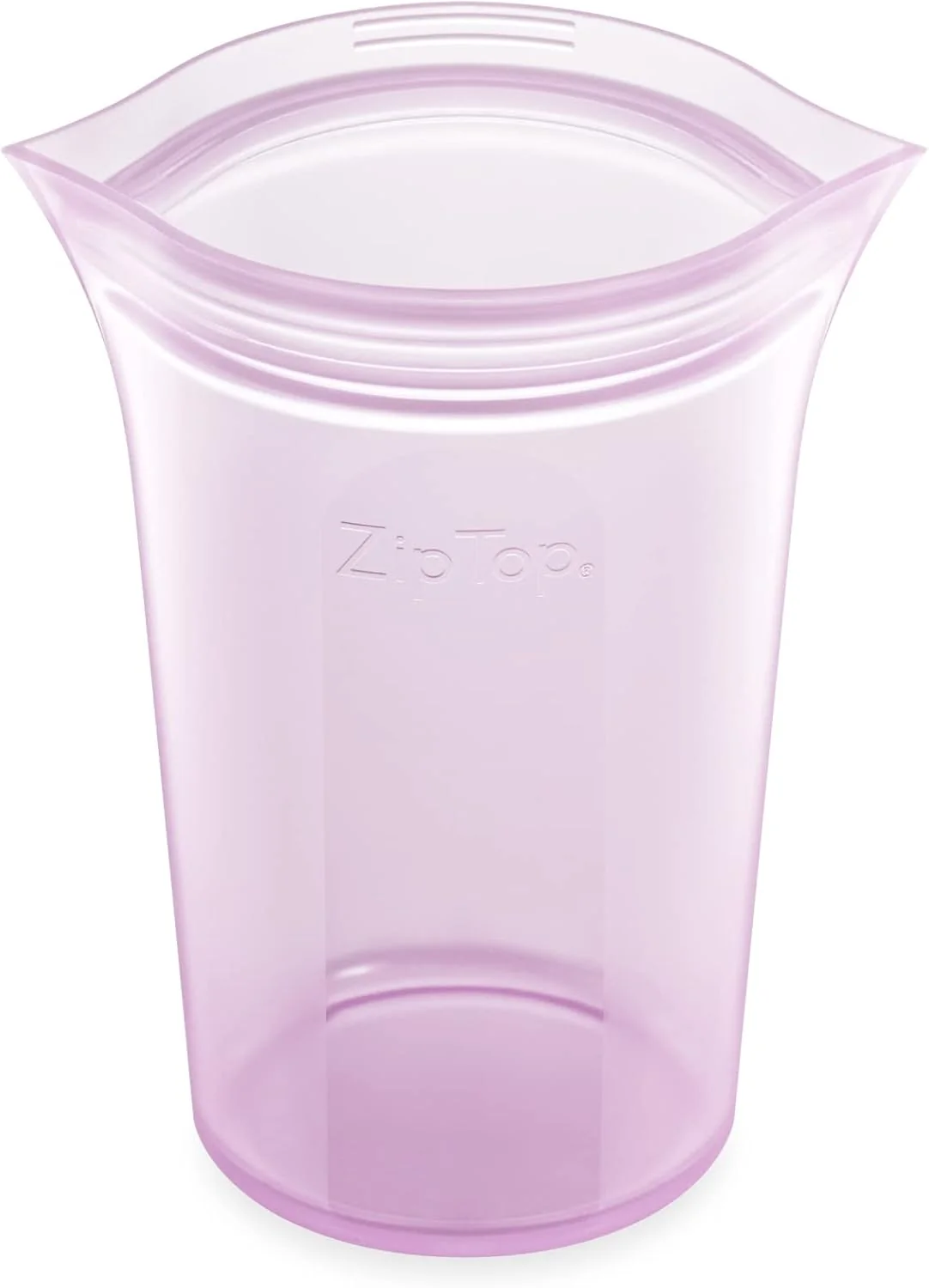 Healthy Zip Top Reusable Food Storage Bags Medium Cup Lavender Silicone Meal Prep Container Microwave Dishwasher and zer Safe Made in the USA Exclusive