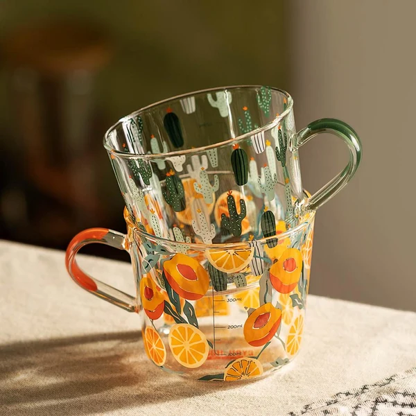 Comfortable Cactus Glass Mug Top-Quality