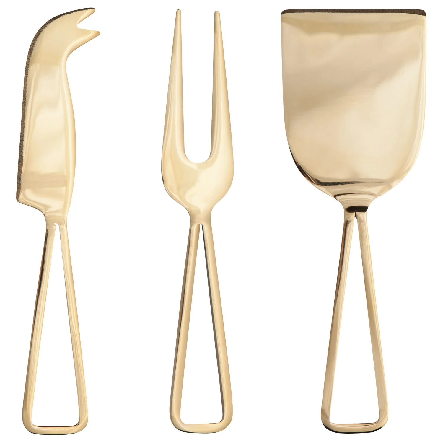 Selected Gold Cheese Knife Set Relaxed