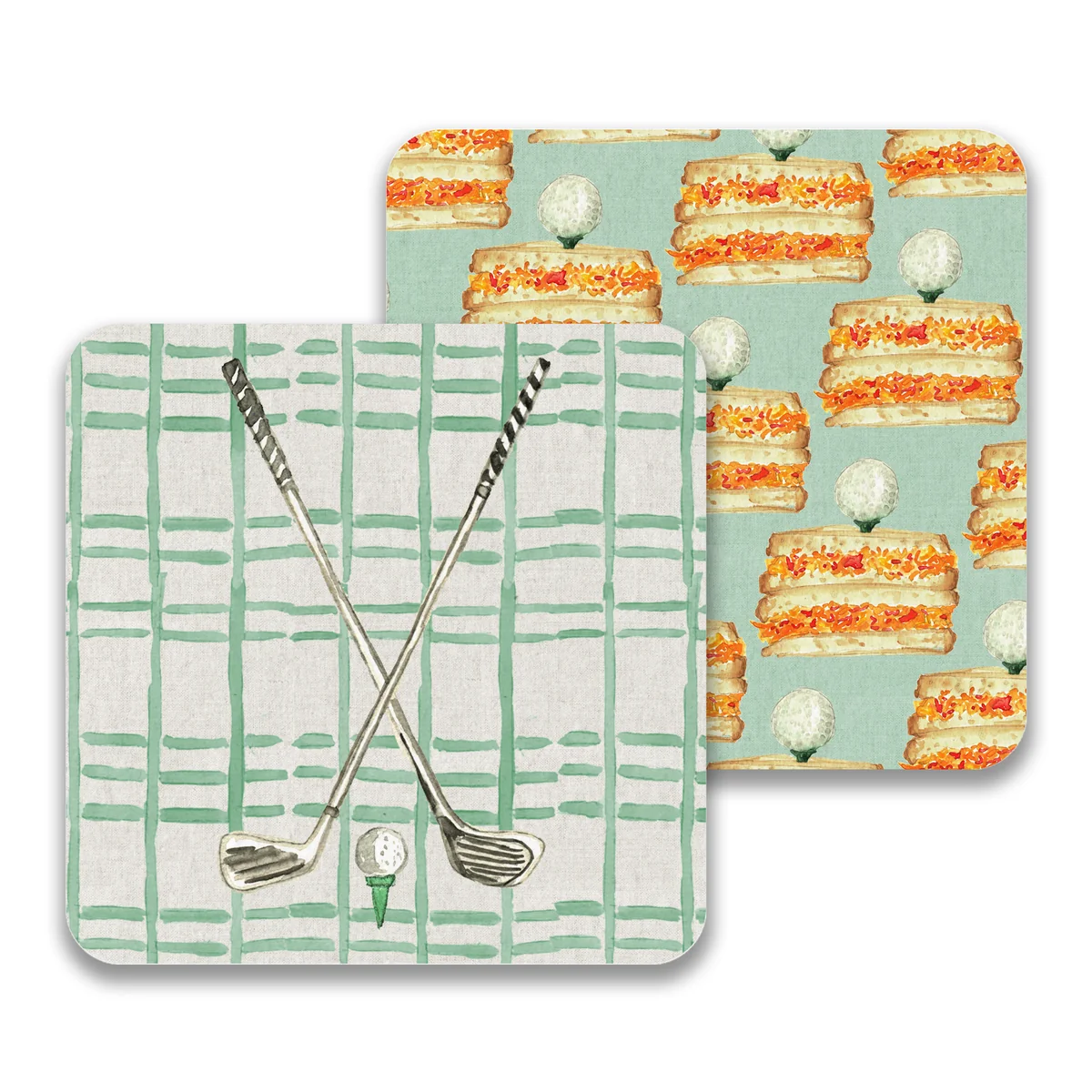 First-Class Paper Drink Coaster Golf Clubs Carefully Designed