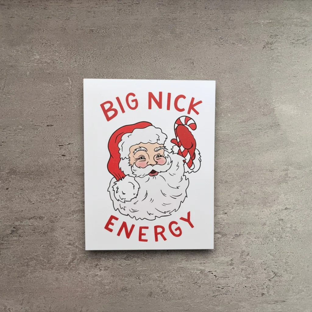 Convenient Big Nick Energy Holiday Card Enhanced