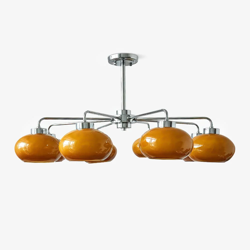 Advanced Oval Persimmon Chandelier Quality