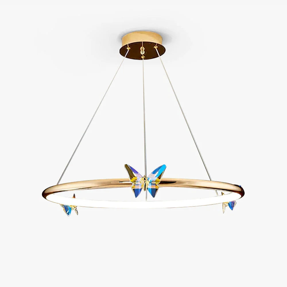 Proven Blue Butterfly Chandelier Practical