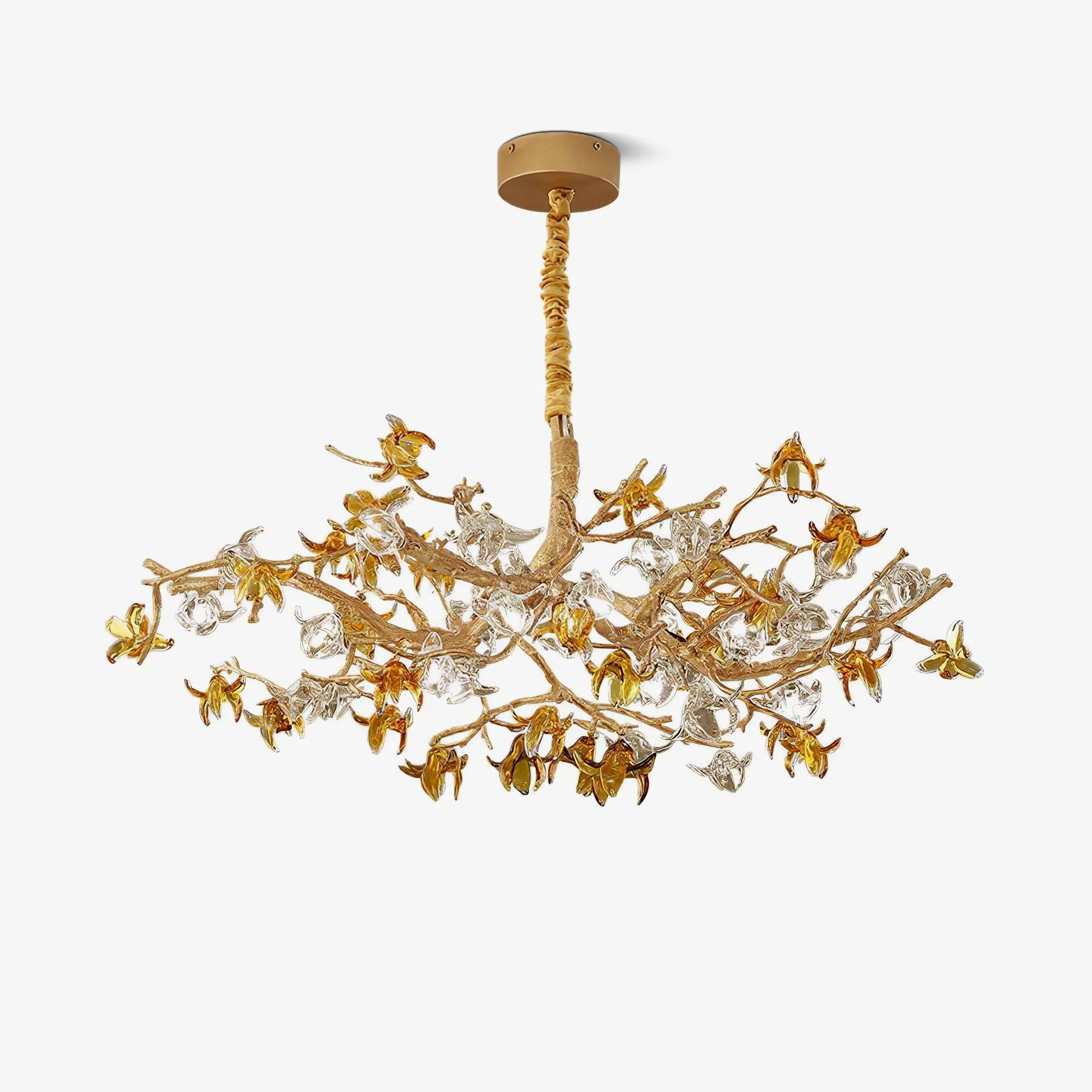 Selected Aosta Brass Branch Chandelier Certified