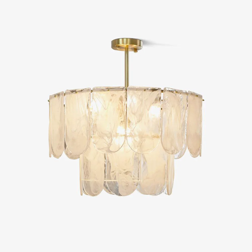 Exceptional Traditional Classic Metal Glass Chandelier Convenient