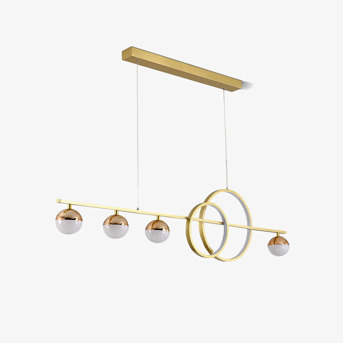 Easy-to-Use Brooklyn Double Circle Chandelier Detailed