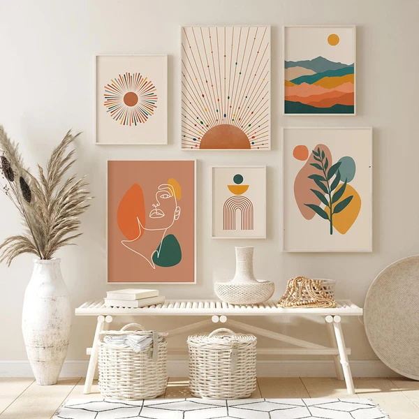 Easy-to-Use Boho Abstract Canvas Wall Art Superior
