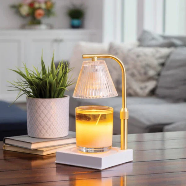 Long-Lasting Gold Luna Candle Warmer Lamp High-End