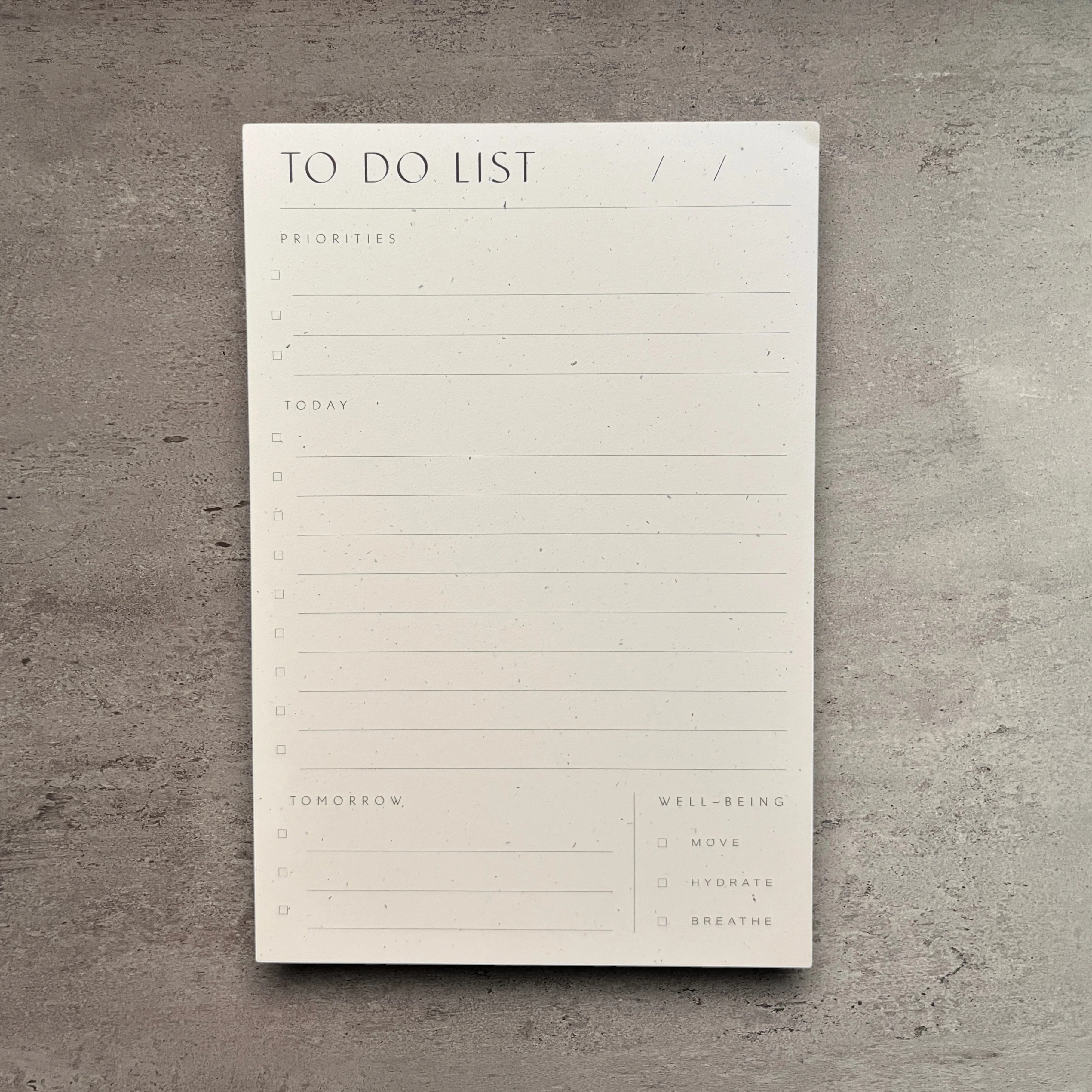 Specialty To Do List Pad Crafted