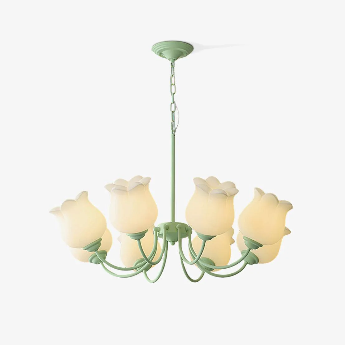 Sophisticated French Lily Chandelier Soft
