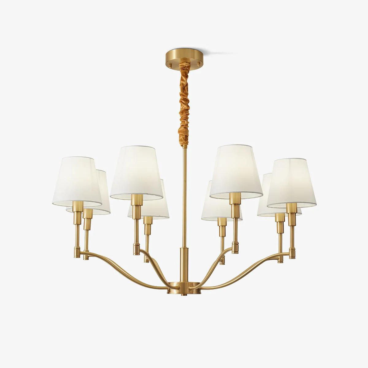 Convenient Meridian Mid Century Brass Chandelier Professional