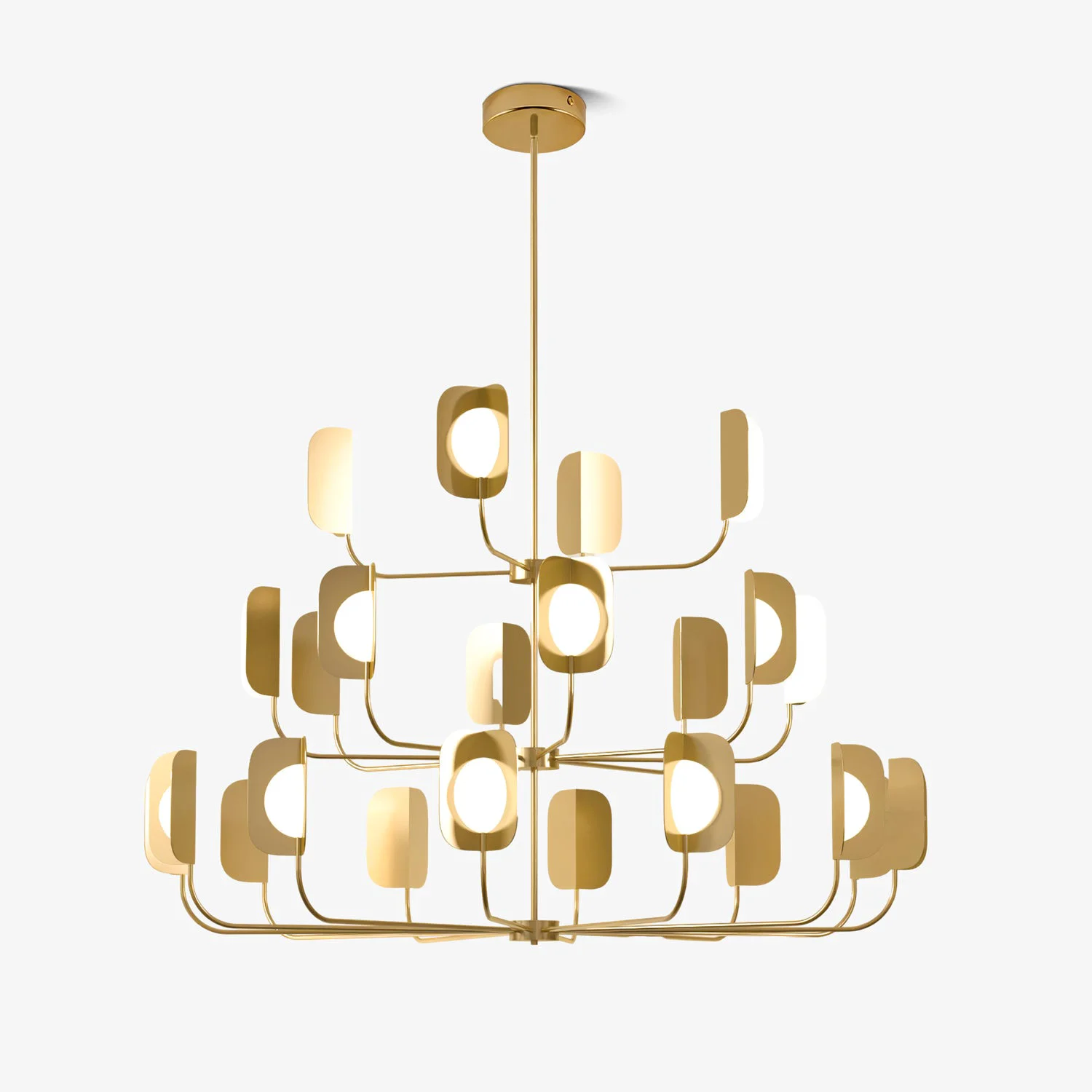 User-Friendly LEAF Chandelier Lightweight