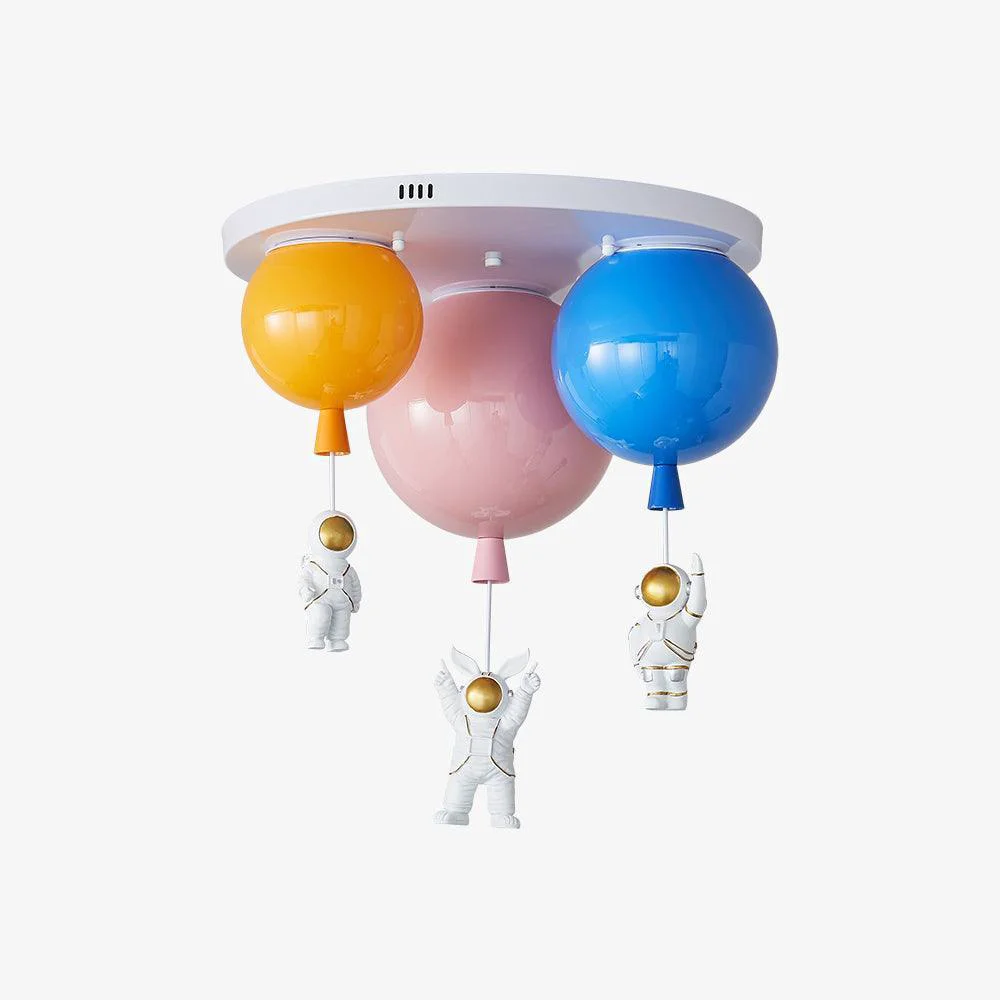 Professional Astronaut Glossy Balloon Ceiling Lamp Smooth