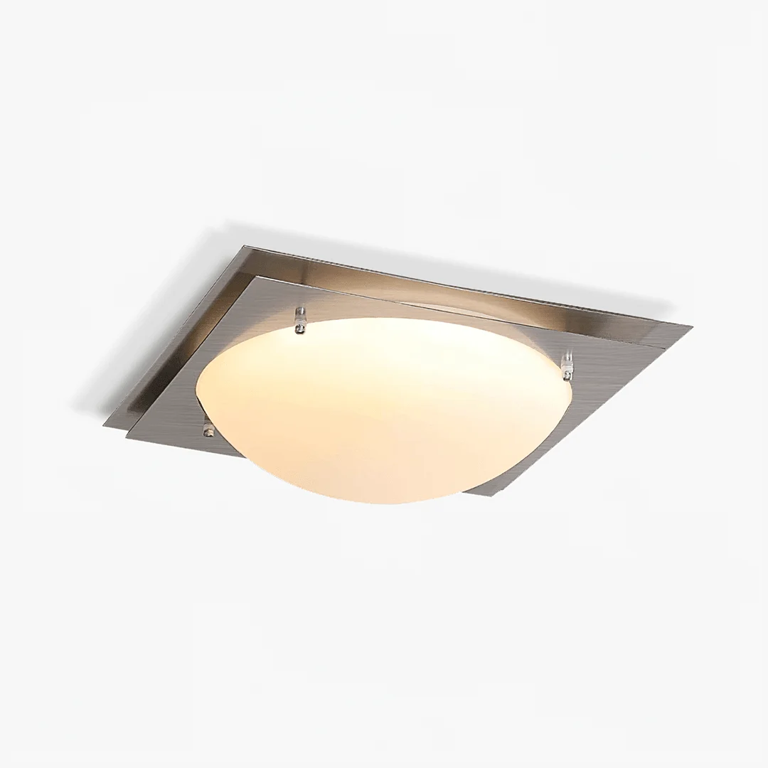Relaxed Edged Glass Ceiling Lamp Functional