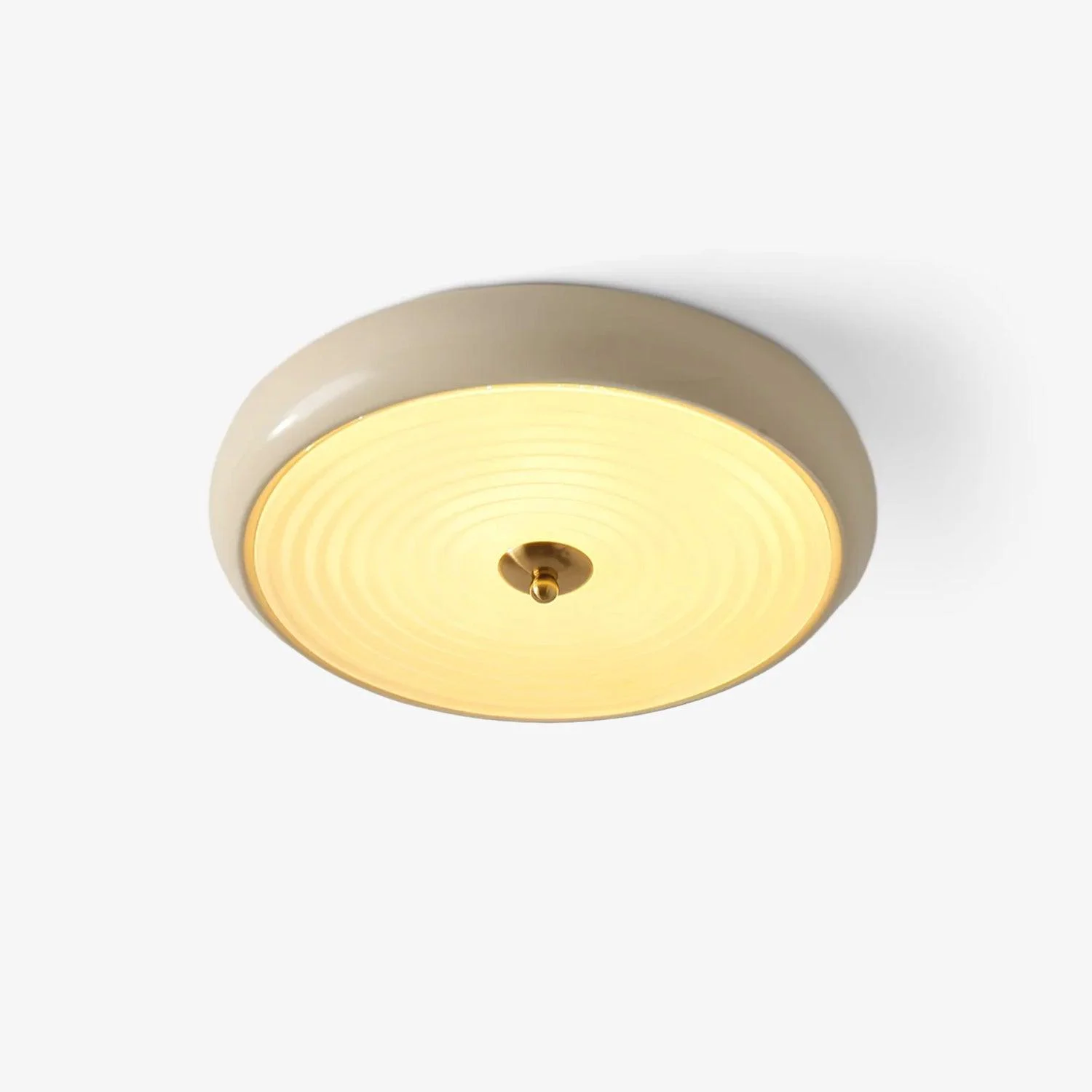 High-End Ripple Cream Ceiling Lamp Durable