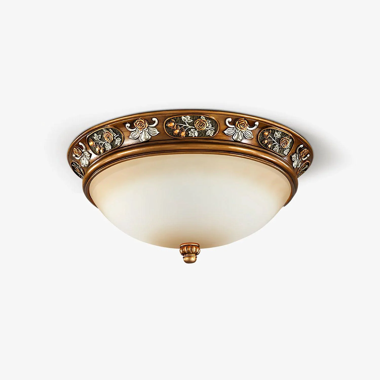 Solid Deltana Resin Recessed Ceiling Light Green