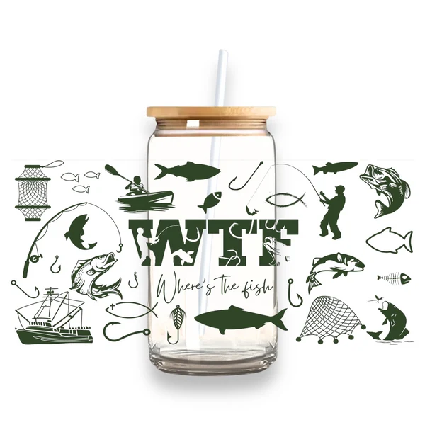 Premium Material Where Is The Fish Plastic or Glass Tumbler Lightweight