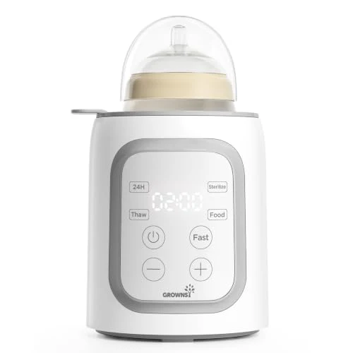Unique 8-in-1 OG Fast Bottle Warmer with Timer Gray Elite