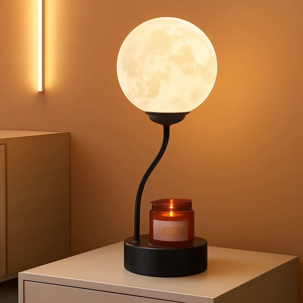 Flexible Energy Efficient Candle Warmer Lamp 7 Colors Moonlight Sophisticated