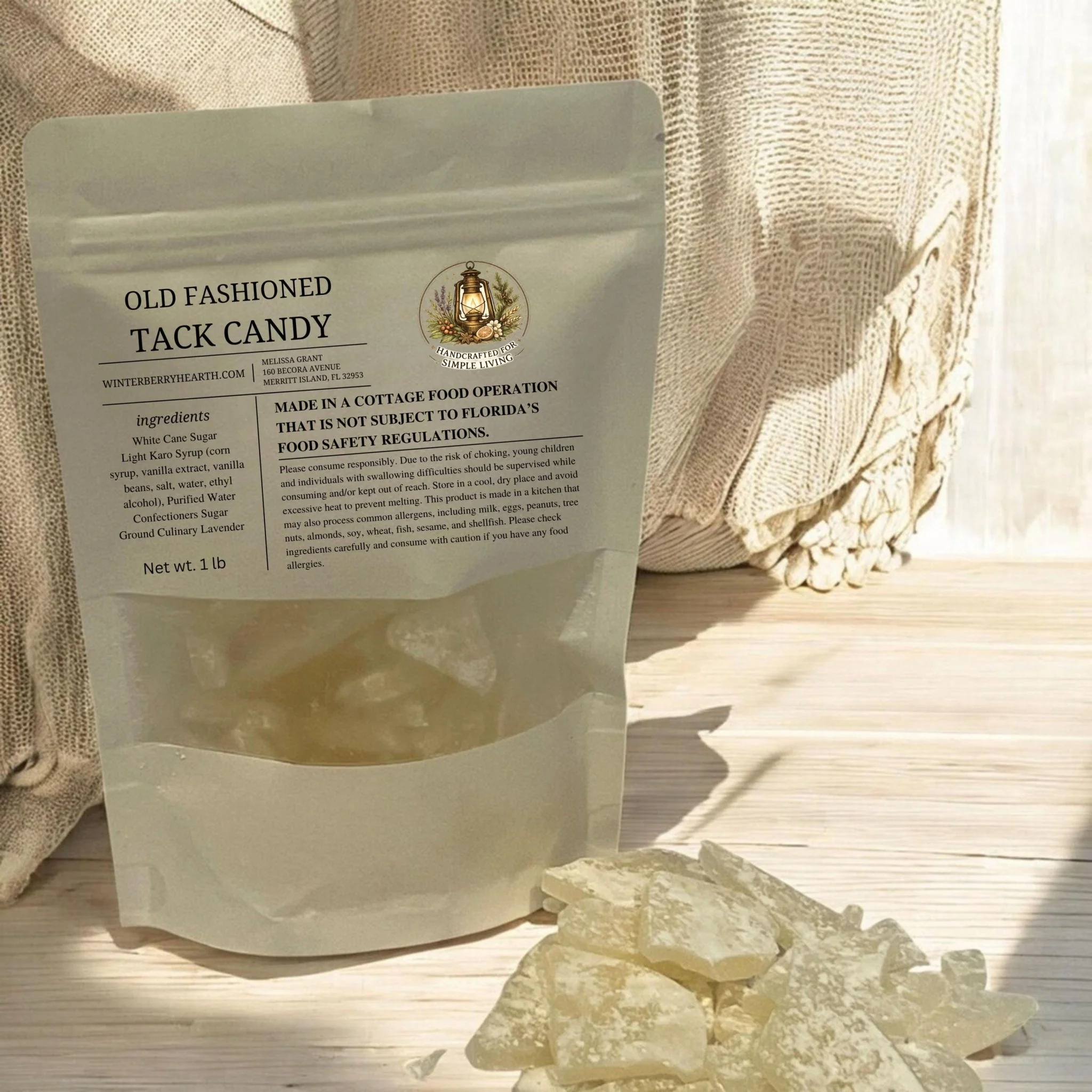 Advanced Old Fashioned Hard Tack Candy Nostalgic Broken Glass Rock Candy Handmade Vintage Gift Long-Lasting