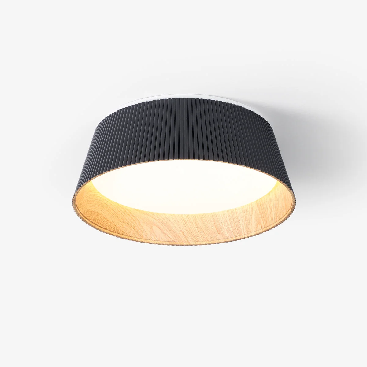 Contemporary Modern Ribbed Ceiling Light Clean