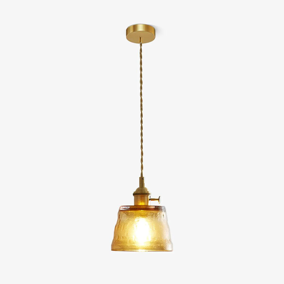 Lightweight Glass Cup Pendant Lamp Luxury