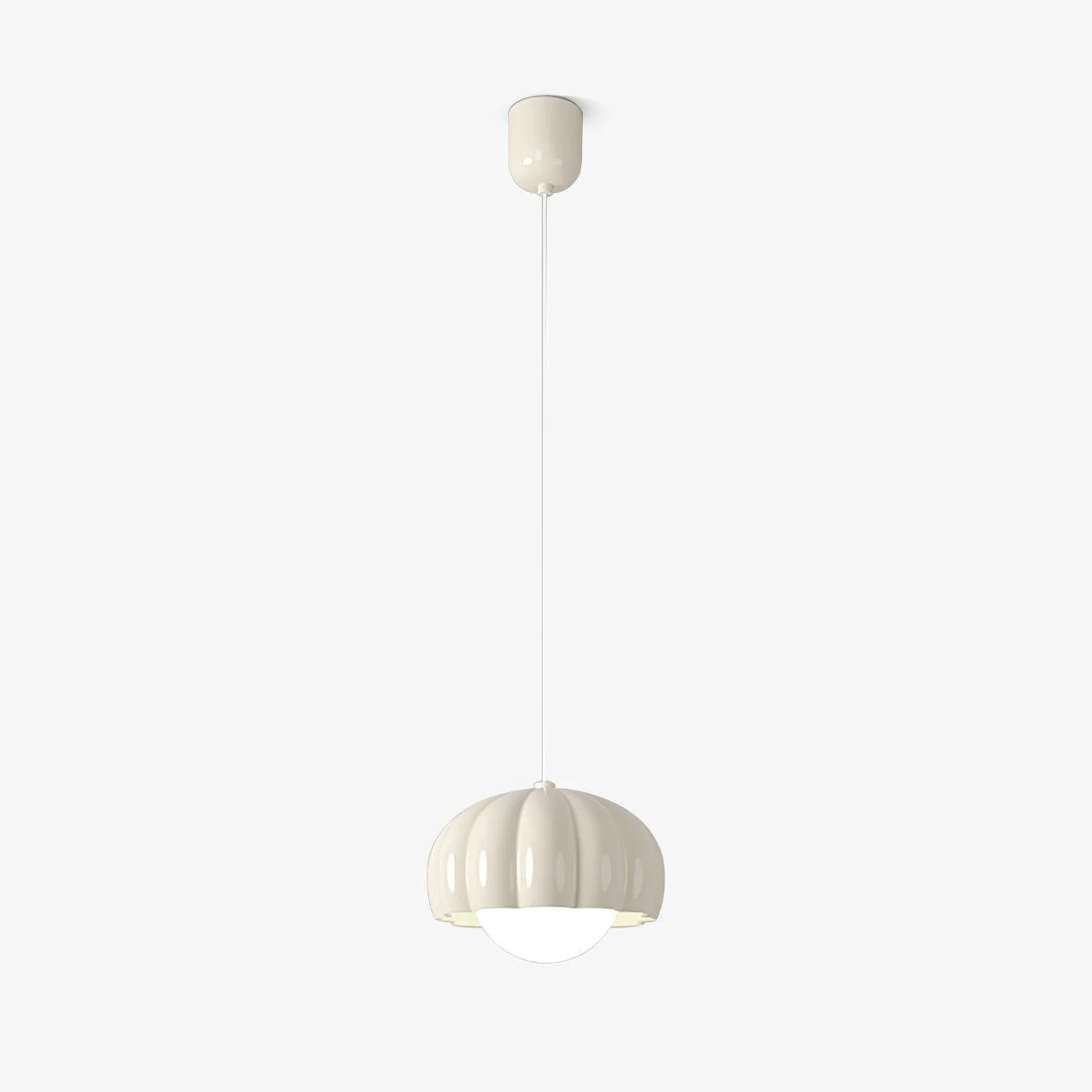 Safe Creamy Pumpkin Pendant Light Excellent