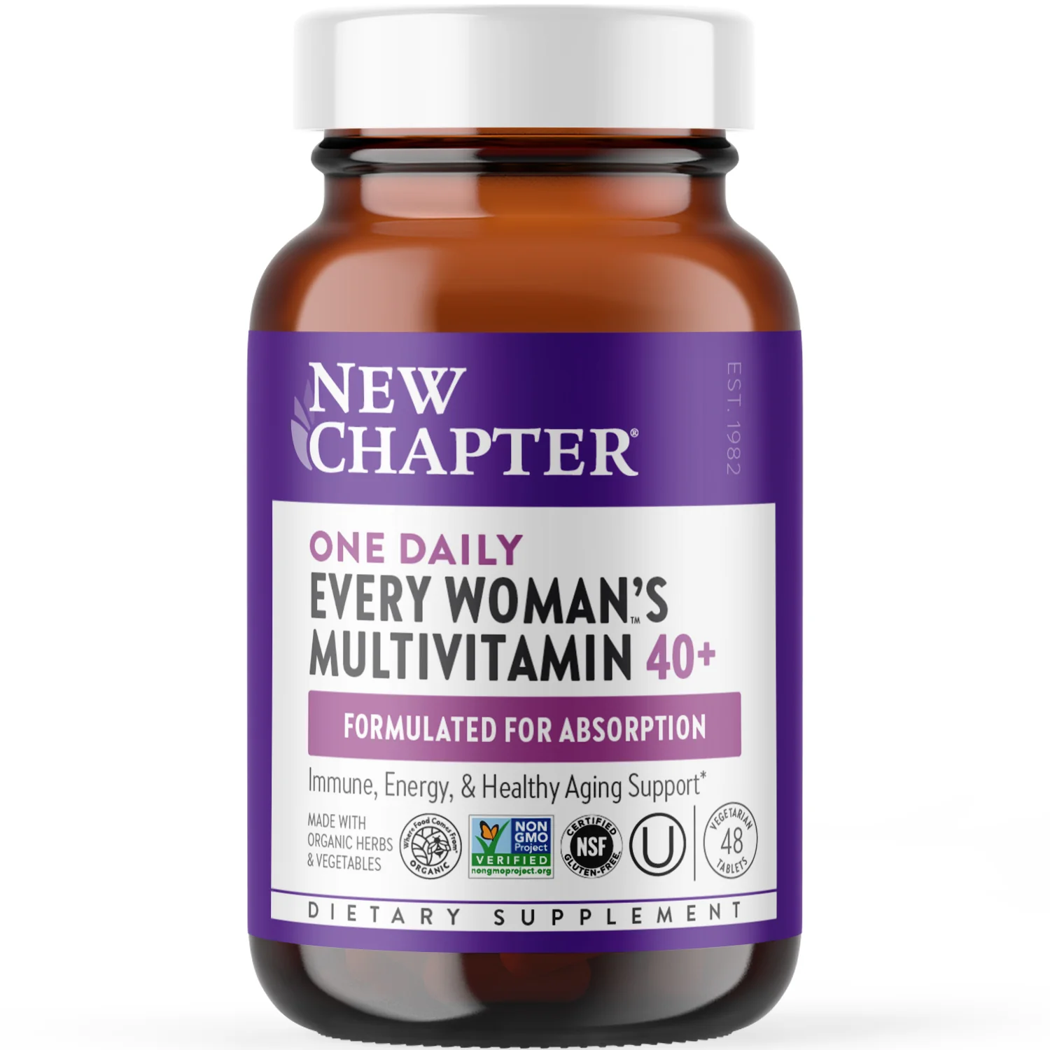 New Chapter Every Woman™’s One Daily 40 Multivitamin – For Immune Energy Healthy Aging Support Convenient