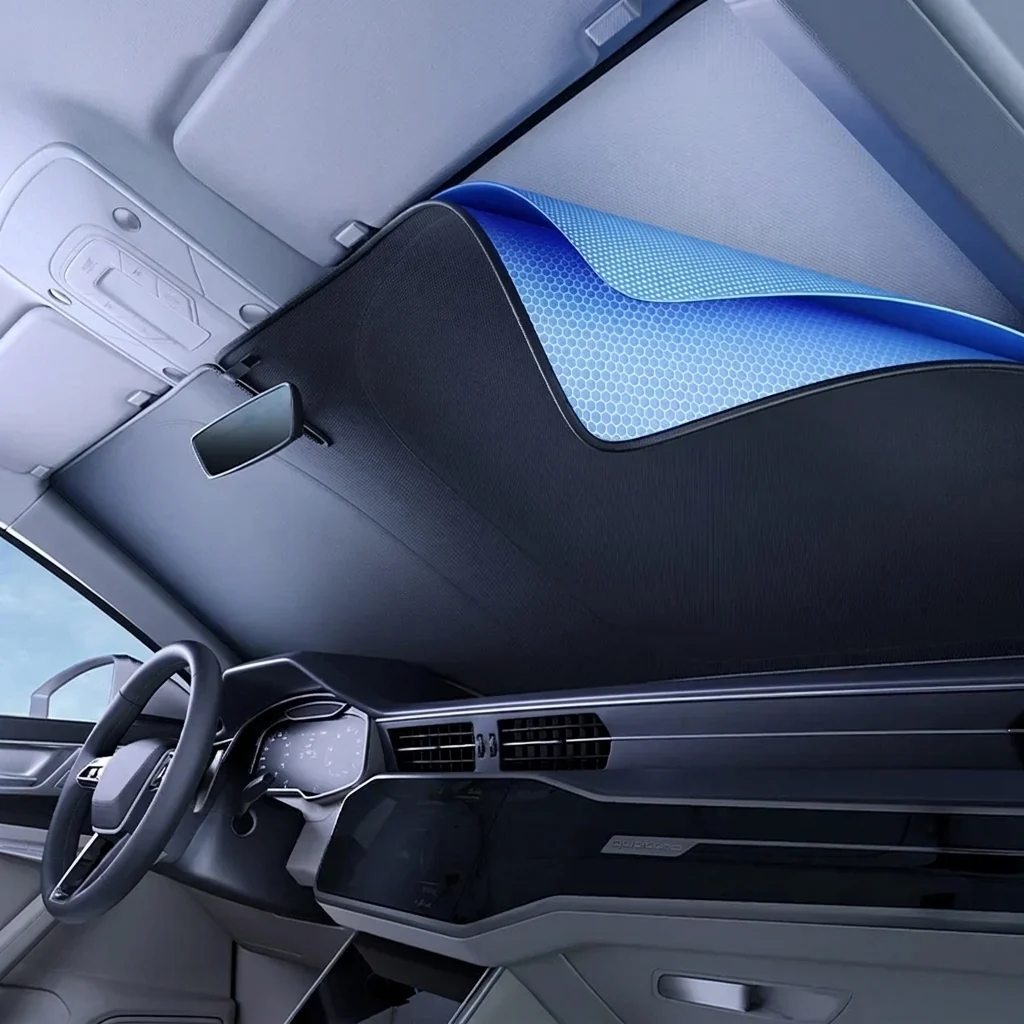 Effective Car Windscreen Sun Shade Folding UV Front 150×80cm Authentic