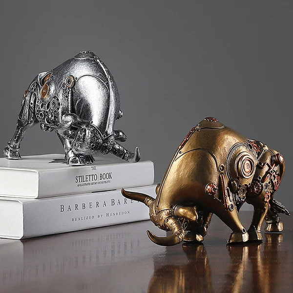 Minimalist Bull Decorative Figurine Advanced