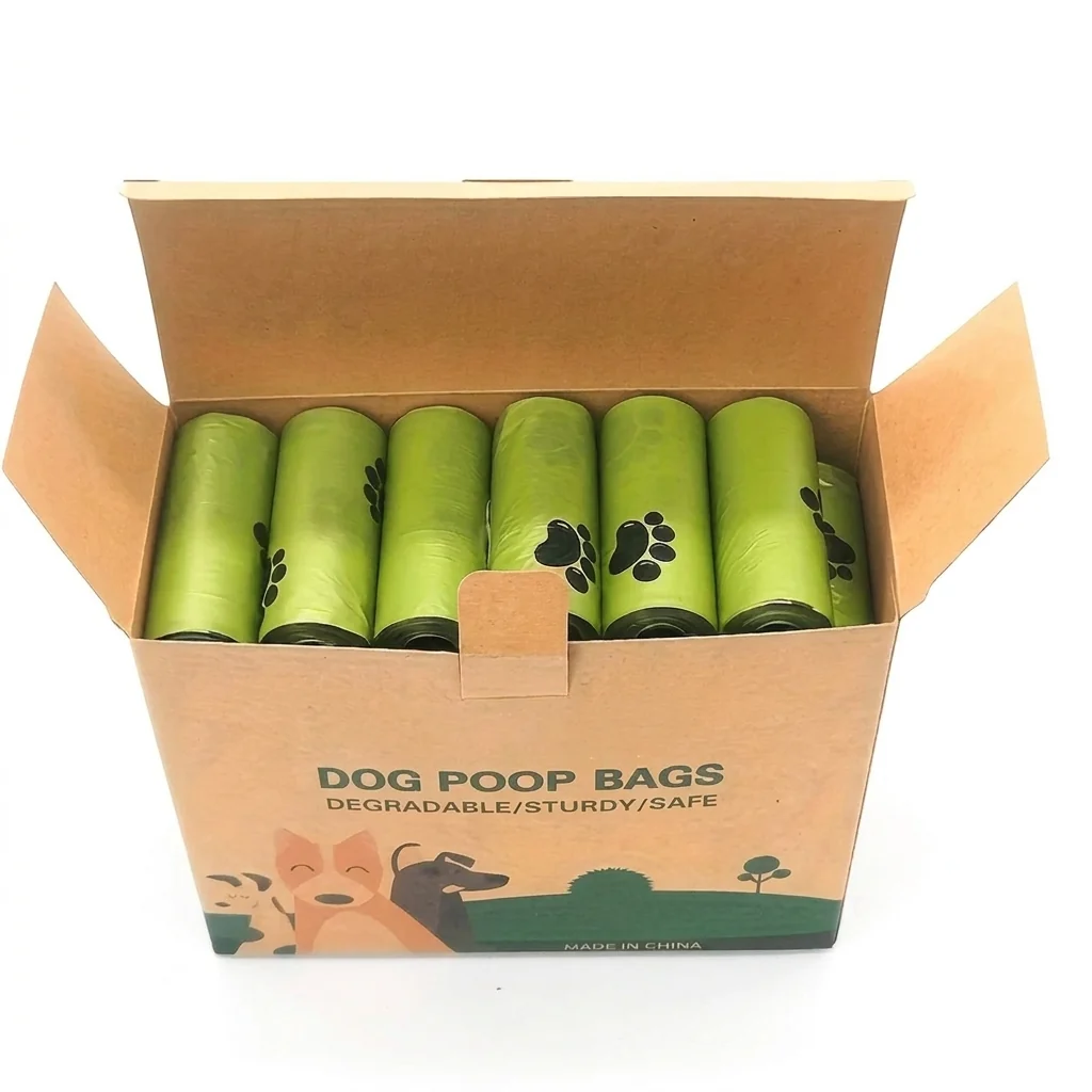 Crafted Dog Poop Bags Thick Leak-Proof on Rolls up to 540 Healthy