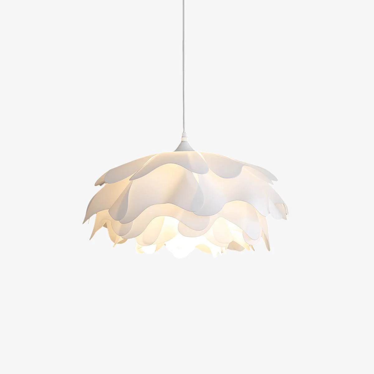 Exclusive Flower Shaped White Pendant Lamp Fine Crafted