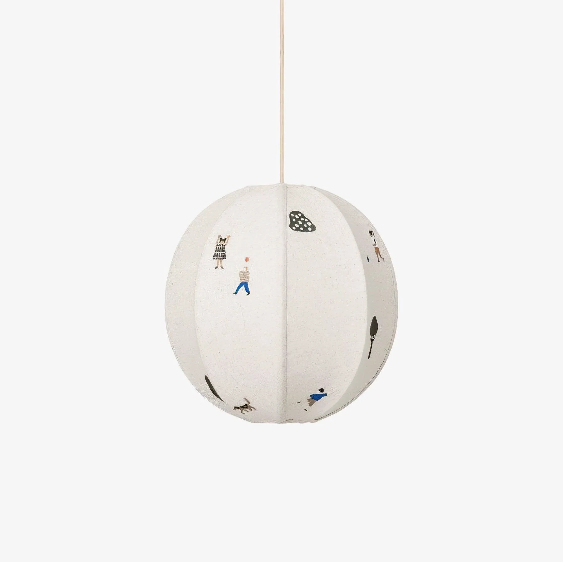 Durable Park Embroidered Textile Pendant Lamp Official