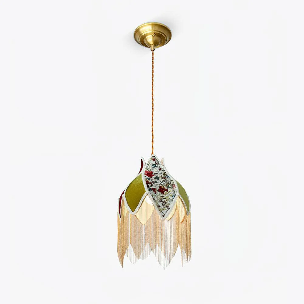 Elite Bette Fringed Pendant Lamp Fine Crafted