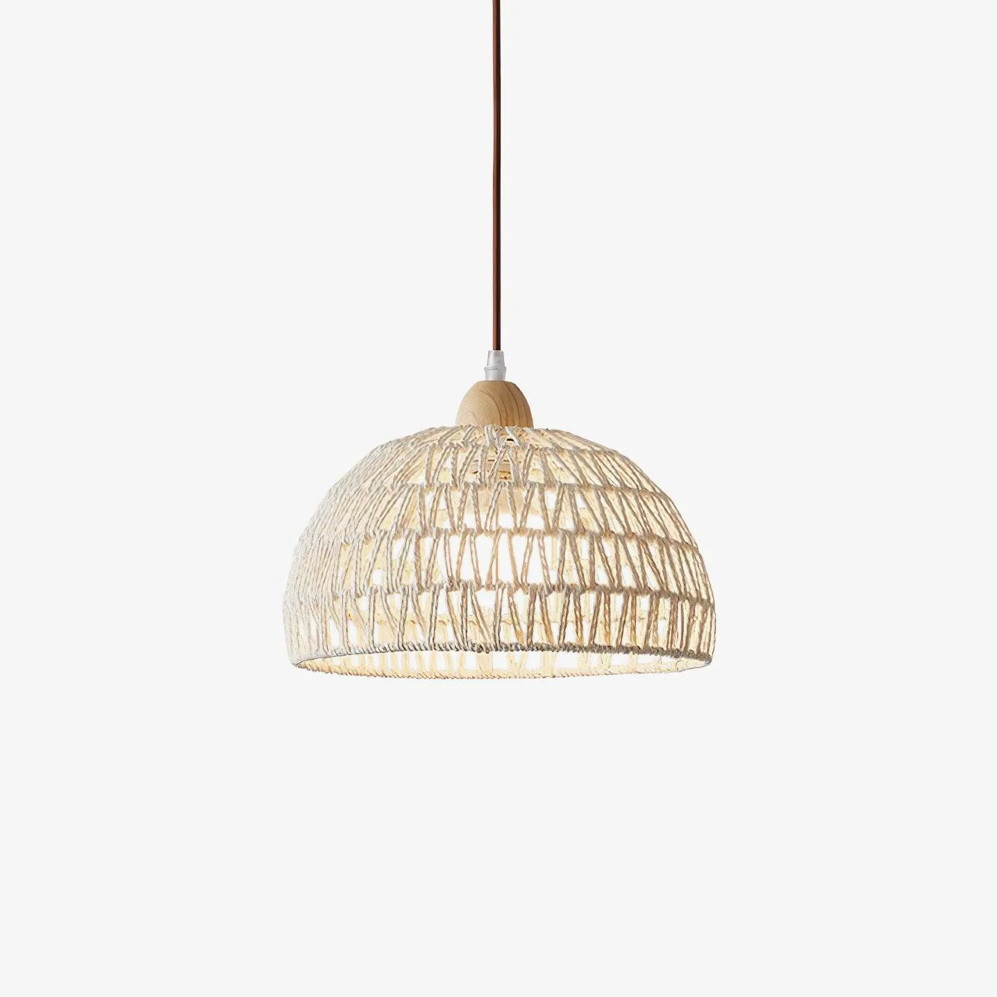Dependable Rattan Arch Pendant Lamp Smooth