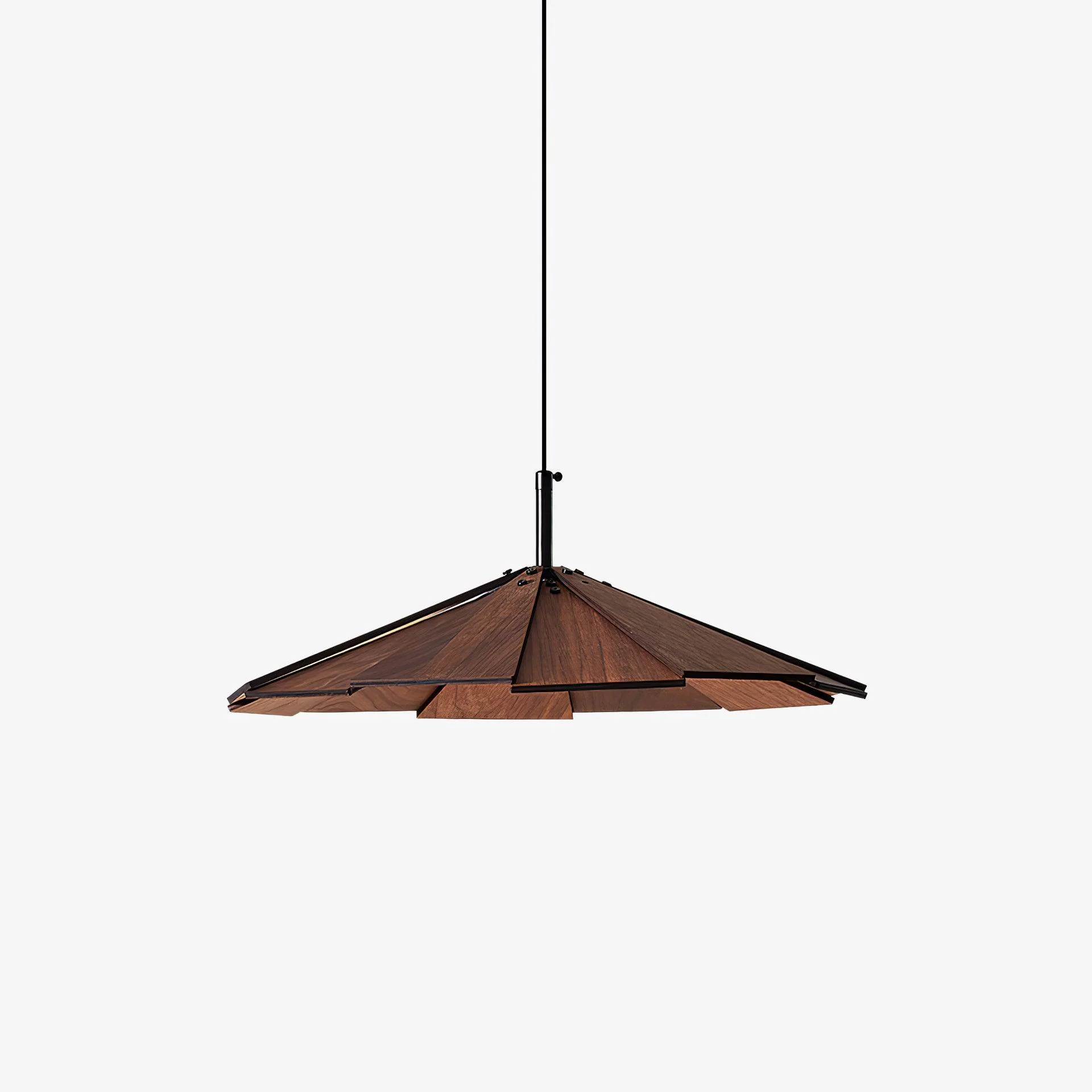 Innovative Umbrella Wooden Pendant Light Secure