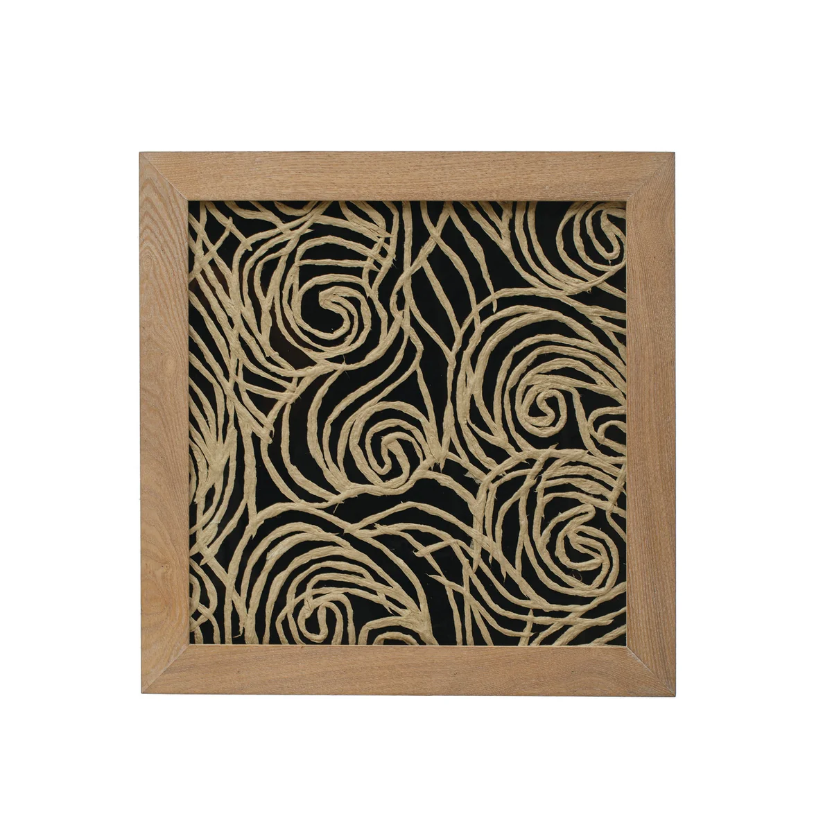 Professional Wood Framed Glass Wall Décor w Abstract Image Versatile