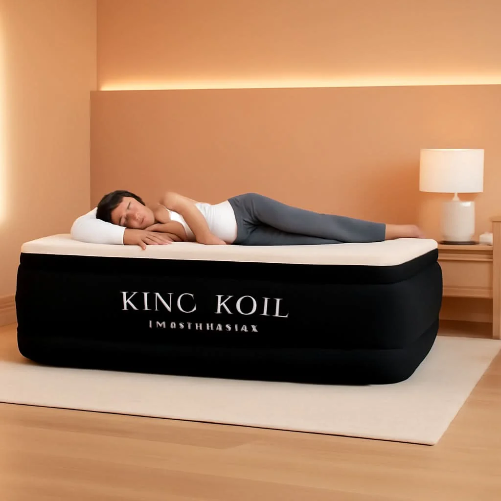 Reliable Pillow-Top Plush Full-Size Air Mattress Built-In Pump Comfortable