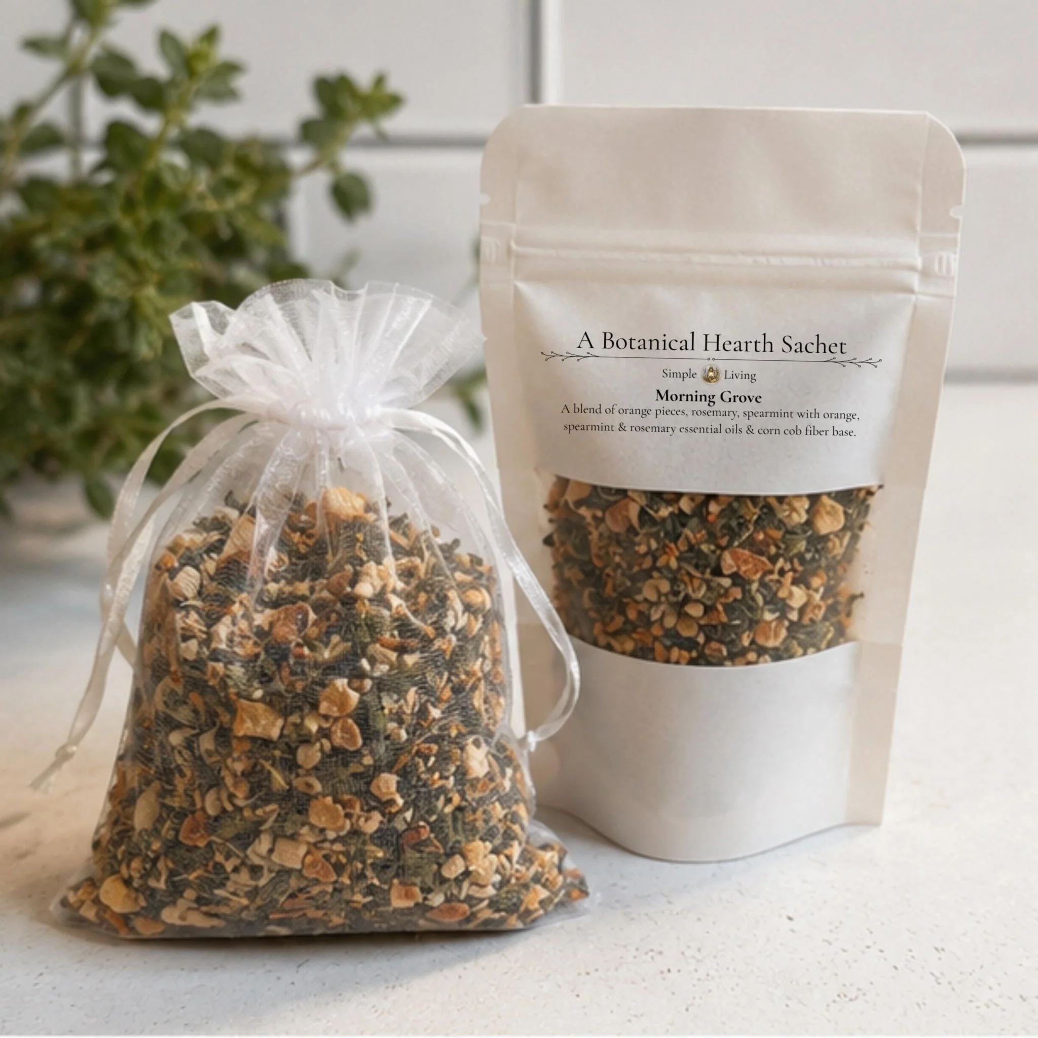 Premium Material Fresh Citrus Herb Home Fragrance Morning Grove Sachet Rosemary Orange Aromatherapy Gift Drawer Freshener Fine